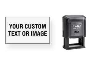 Order Now! Trodat Printy 4929 Custom Rubber Stamp. Add lines of text, upload artwork, or both. Free Shipping. No Sales Tax - Ever!