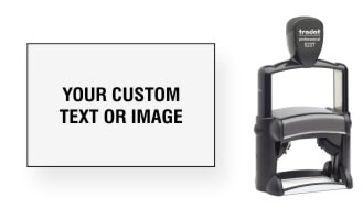Order Now! Trodat 5207 Custom Rubber Stamp. Add lines of text, upload artwork, or both. Free Shipping. No Sales Tax - Ever!