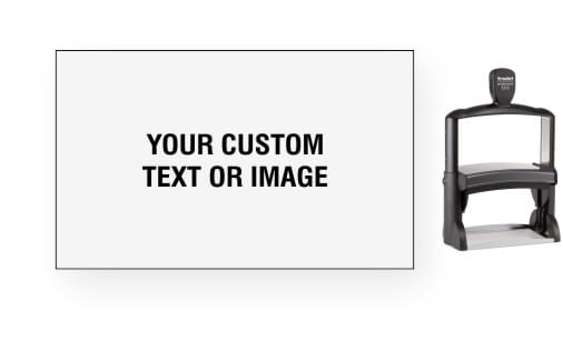 Order Now! Trodat 5212 Custom Rubber Stamp. Add lines of text, upload artwork, or both. Free Shipping. No Sales Tax - Ever!