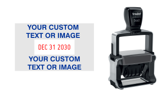 Order Now! Trodat 5460 Custom Rubber Stamp. Add lines of text, upload artwork, or both. Free Shipping. No Sales Tax - Ever!