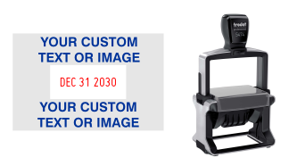 Order Now! Trodat 5474 Date Stamp. Add lines of text or upload artwork to imprint around the date Free Shipping. No Sales Tax - Ever!