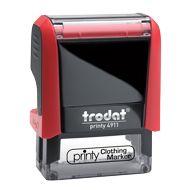 Order Now! Trodat Printy 4911 Fabric Stamp. Add lines of text, upload artwork, or both. Free Shipping. No Sales Tax - Ever!