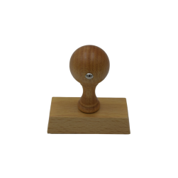 3/7" x 1-7/8" Custom Vintage Pro stamps are made using certified beech wood. Mounted on a 2mm thick foam backing, to help get a perfect impression every time.