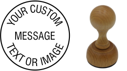 1-7/8" Custom Vintage Pro stamps are made using certified beech wood. Mounted on a 2mm thick foam backing, to help get a perfect impression every time.