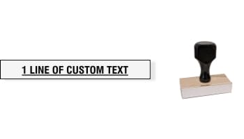 Order Now! 1 Line Knob Hnadle Wood Stamps. Assembled by hand with your custom text added on 1 line. Free Shipping. No Sales Tax - Ever!