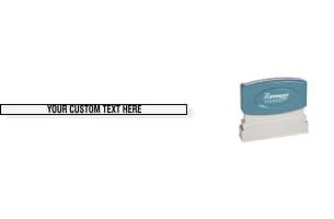 The Xstamper N05 is the perfect stamp for one line of custom text, like your website address, company name, or short message. Free Shipping. No sales tax - ever.