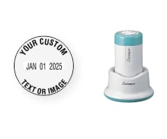 Custom Xstamper N85 XpeDater stamps made to order. Stamps have a 6 year band, & get 50,000 impressions between reinking. Free same-day shipping. No sales tax!