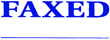 'FAXED' (B) pre-inked Xstamper stock stamps with a 1/2" x 1-5/8" impression size. Multiple ink colors available. Free same-day shipping! No sales tax!