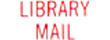 "LIBRARY MAIL" pre-inked Xstamper stock stamp with a 1/2" x 1-5/8" impression size. Multiple ink colors available. Free same-day shipping! No sales tax!