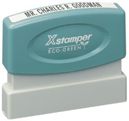 The Xstamper N05 is the perfect stamp for one line of custom text, like your website address, company name, or short message. Free Shipping. No sales tax - ever.
